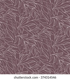 Seamless pattern with branches and thorns. Vector illustration. 