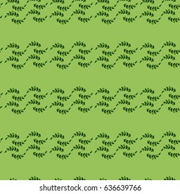 Seamless pattern of branches, vector