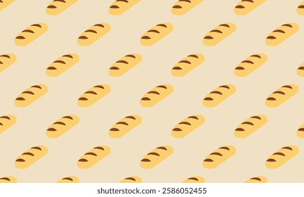 Seamless Pattern of a Bread. Bread pattern background. seamless pattern with breads. bread background