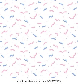 Seamless pattern in bright abstract retro style