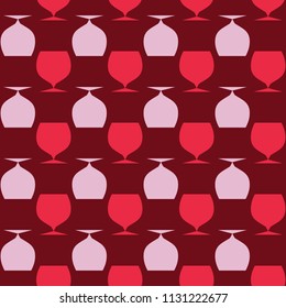 Seamless pattern with bright alternating geometric shapes.