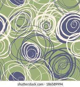 Seamless pattern. Bright background with scribbles.
