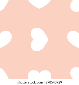 Seamless pattern bright, beautiful, color, heart on a pink background. Valentine`s day.The 14th of February