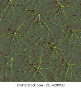 seamless pattern with bright beautiful pears