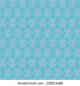 seamless pattern in bright blue colors "Spring sky"