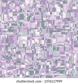 Seamless pattern. Bright camouflage consisting of intersections of squares and straight squares. Fashionable coloring. Multicolor background. For stylish clothes.