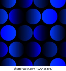 Seamless pattern bright circle with blue gradient.Vector illustration.