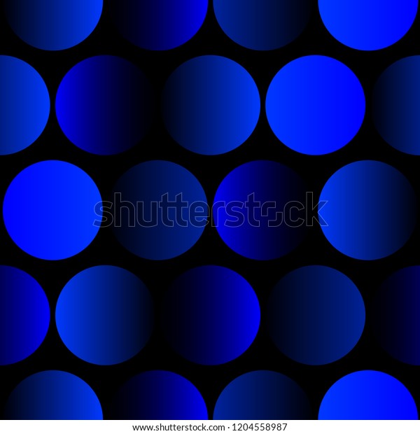 Seamless pattern bright circle with blue\
gradient.Vector\
illustration.
