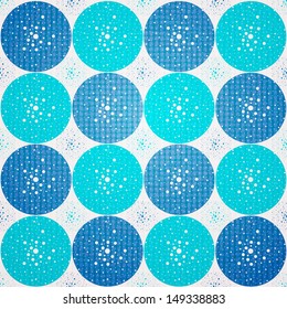 Seamless pattern with bright circles. Seamless pattern can be used for wallpaper, pattern fills, web page background, surface textures.