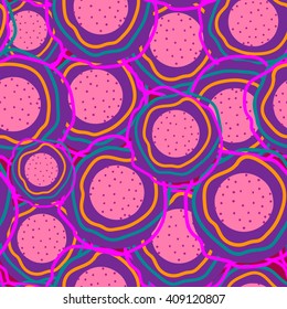 Seamless pattern bright color. For printing on packaging, bags, fabric, cups, laptop, furniture, etc. Vector.
