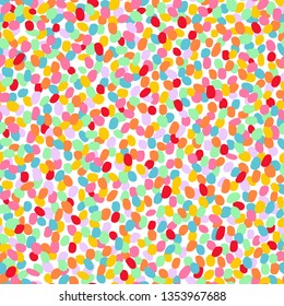 seamless pattern of bright color spots vector