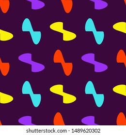 Seamless pattern with bright colorful geometric elements.