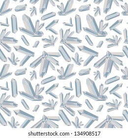 Seamless pattern with bright crystals 1