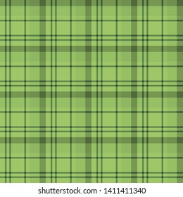 Seamless pattern in  bright and dark green colors for plaid, fabric, textile, clothes, tablecloth and other things. Vector image. 