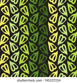 Seamless pattern with bright floral geometric ornament.
