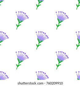 Seamless pattern with bright flowers. Floral background. Vector illustration