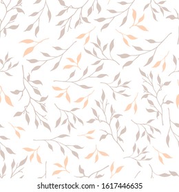 Seamless pattern of bright flowers and leaves on a white background. Bright wallpaper with medicinal flowers.Set of medicinal herbs and leaves.Textiles with summer herbs.