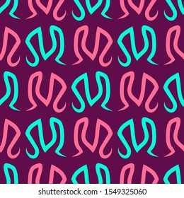 Seamless pattern with bright geometric elements.