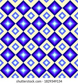 Seamless pattern with bright geometric multicolored squares pattern. Use for packaging, fabric, wallpaper, napkins, web design, advertising.