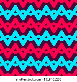 Seamless pattern with bright geometric ornament.