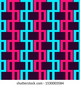 Seamless pattern with bright geometric ornament.