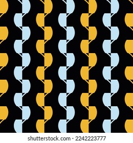 Seamless pattern with bright geometric ornament.