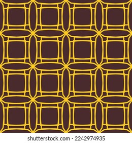 Seamless pattern with bright geometric ornament.