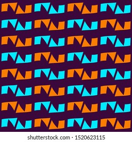 Seamless pattern with bright geometric shapes.