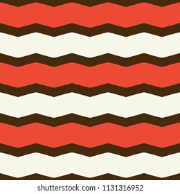 Seamless pattern with bright geometric zigzag stripes.