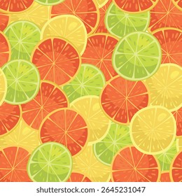 padrão sem costura de toranja brilhante, limão, limão, limão, frutas, toranja, limão, limão fazer o fundo. close-up.Design elemento
