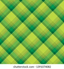 Seamless pattern in bright green colors for plaid, fabric, textile, clothes, tablecloth and other things. Vector image.