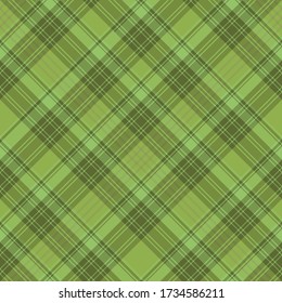 Seamless pattern in bright green colors for plaid, fabric, textile, clothes, tablecloth and other things. Vector image
