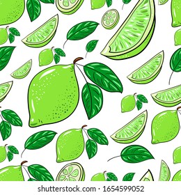 Patrón inoxidable con luces verdes y hojas sobre un fondo blanco. Adecuado para tela, papel de envoltura, servilletas, Papel tapiz. Esbozo vectorial.