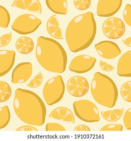 Vector de limones amarillo jugoso y sin foco
