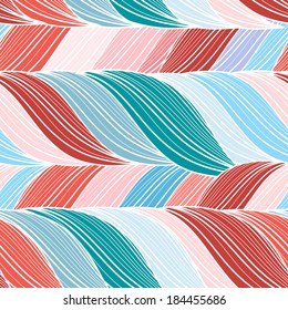 seamless pattern of bright multicolored abstract fantastical elements  