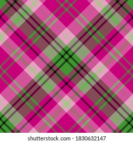 Patrón sin foco en colores rosa y verde brillante para machacar, tela, textil, ropa, mantel y otras cosas. Imagen vectorial. 2
