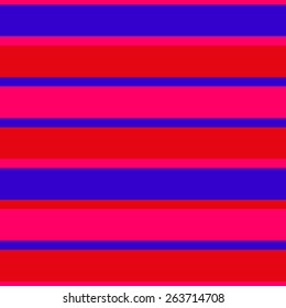 Seamless pattern of bright pink stripes of red and blue colors