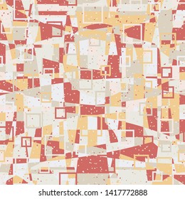 Seamless pattern. Bright texture in the camouflage style consisting of arcs, circles and squares. Use for fashionable clothes, wall-paper, furniture and other design.