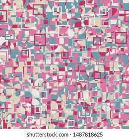 Seamless pattern. Bright texture in the camouflage style consisting of concentric circles and squares. Use for fashionable clothes, wall-paper, furniture and other design.