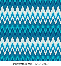 Seamless pattern with bright wavy stripes.  Vector illustration.