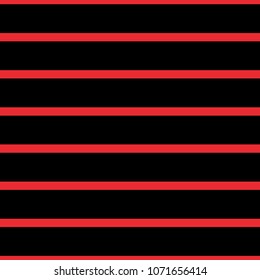 Seamless pattern in brightly red stripes on a black background.