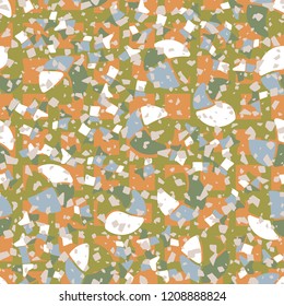 Seamless pattern. Broken circles and stars. Background from the network.