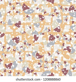 Seamless pattern. Broken circles and stars. Background from the network.