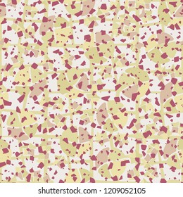 Seamless pattern. Broken circles and stars on the background of the curve of the lattice.