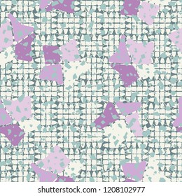 Seamless pattern. Broken stars. Background from chopped ovals.
