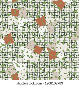 Seamless pattern. Broken stars. Background from chopped ovals.