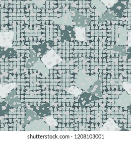 Seamless pattern. Broken stars. Background from chopped ovals.