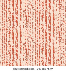 Seamless pattern, broken wood texture. Textured abstract background with vertical stripes reminiscent of wood. Graphic surface design with grunge motif. Vector illustration in two colors.