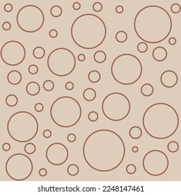 A seamless pattern brown circle. simple background
