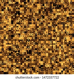 Seamless pattern. Brown desert camouflage consisting of quadrangles.